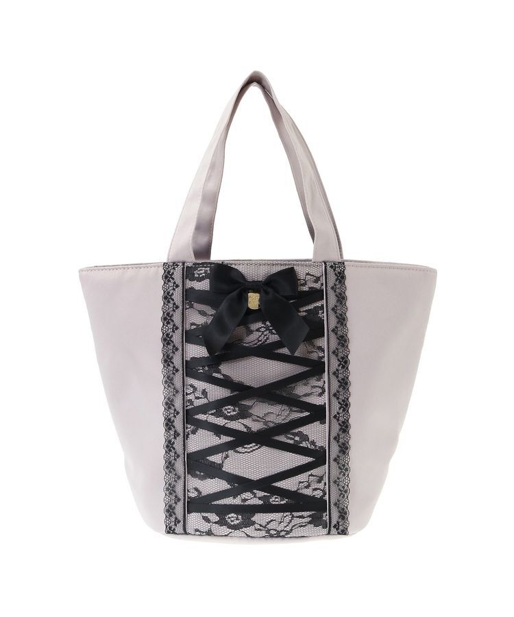 Maison de FLEUR「レースアップリボントートバッグ」|トートバッグ|