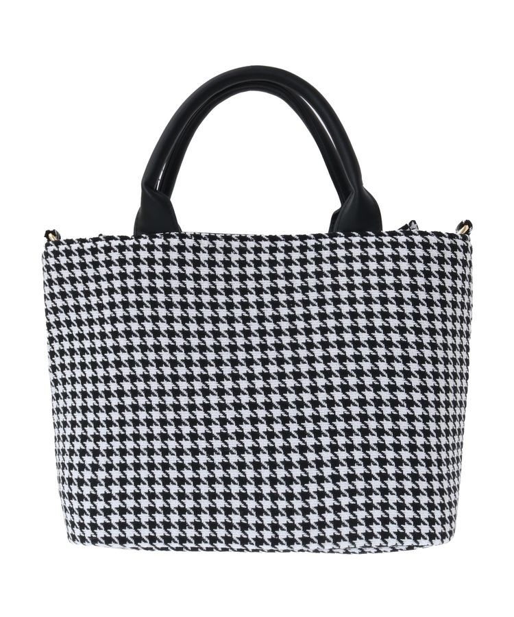 Maison de FLEUR「2Way千鳥柄フリルトートMバッグ」|トートバッグ|