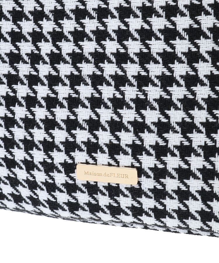 Maison de FLEUR「2Way千鳥柄フリルトートMバッグ」|トートバッグ|