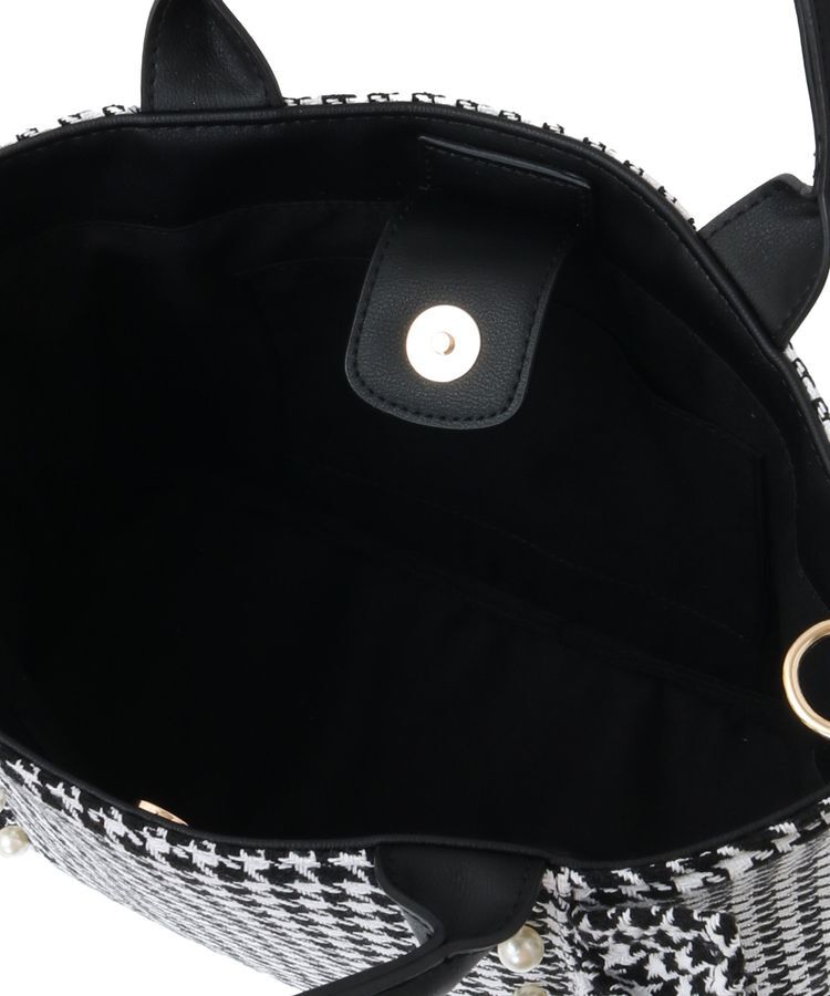 Maison de FLEUR「2Way千鳥柄フリルトートMバッグ」|トートバッグ|