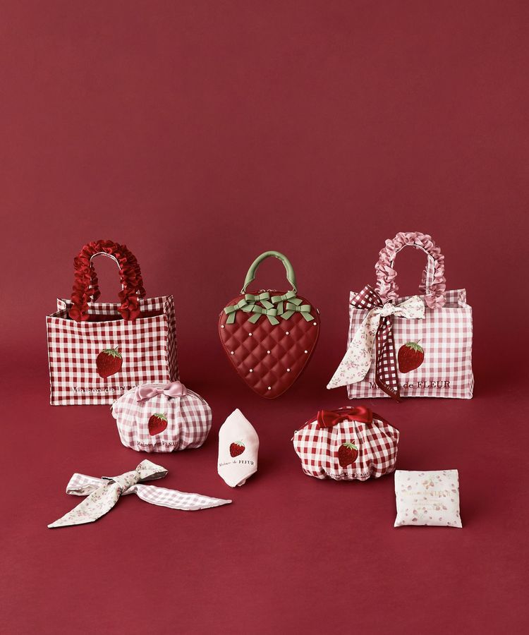 Maison de FLEUR「いちごプリントエコバッグ」|その他|