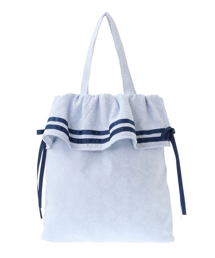 Maison de FLEUR「ラインリボンジャカードトートバッグ」|トートバッグ|