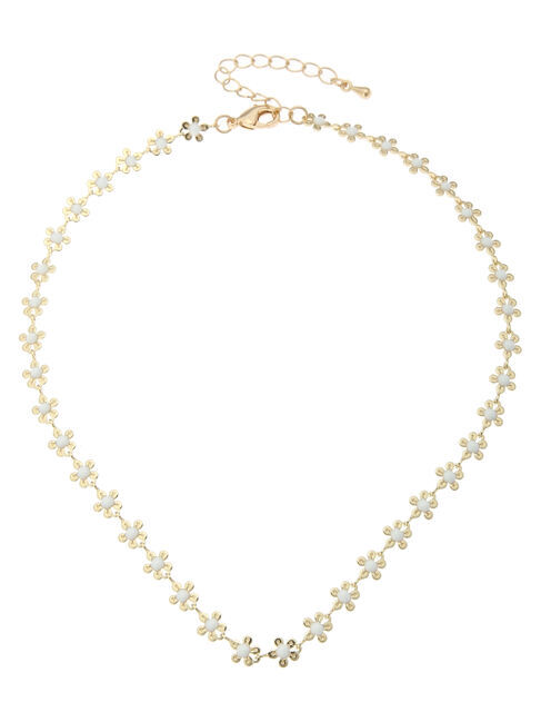  「【WEB限定】フラワーモチーフネックレス」|ネックレス|