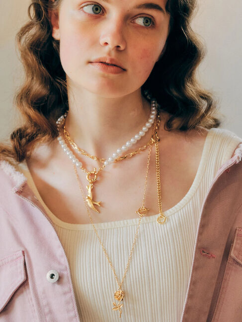  「パールBIGチャーム(BIRD)」|ネックレス|