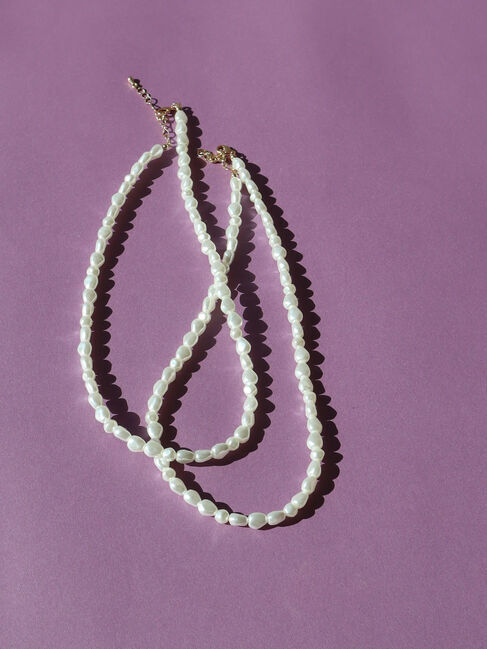  「バロックパール2本SETネックレス」|ネックレス|