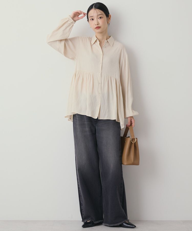 AMERICAN HOLIC「サテンティアードブラウス」|シャツ・ブラウス|