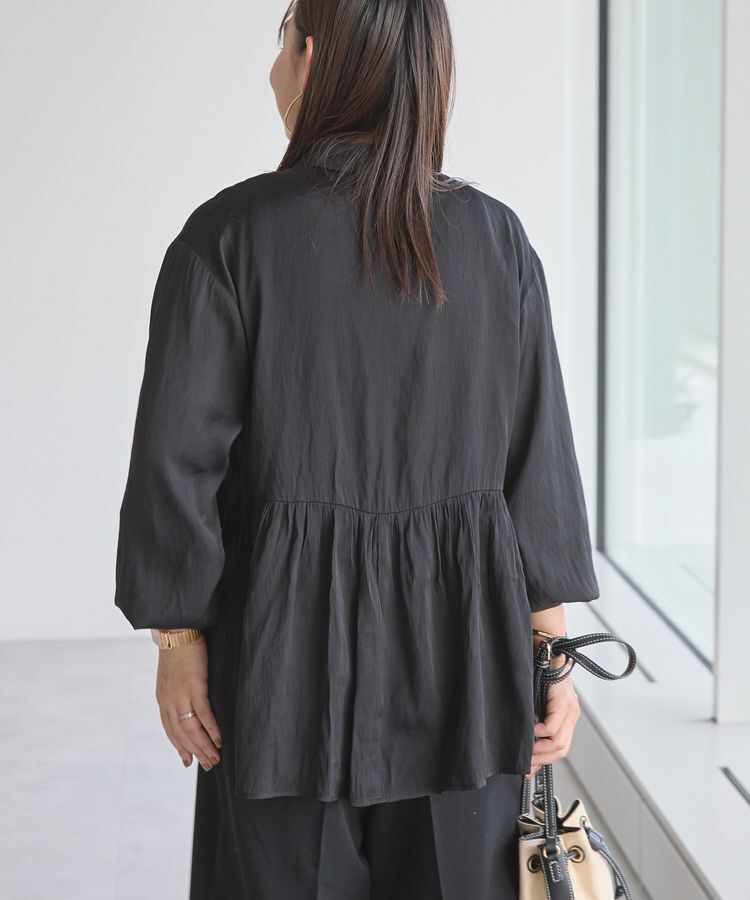 AMERICAN HOLIC「サテンティアードブラウス」|シャツ・ブラウス|