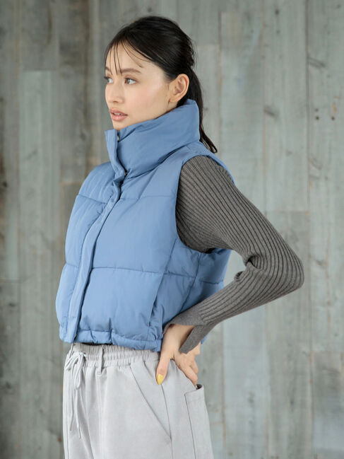 Green Parks「・Petit　Fleur　ボトルネックリブニット」|ニット・セーター|