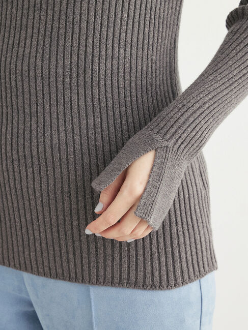 Green Parks「・Petit　Fleur　ボトルネックリブニット」|ニット・セーター|