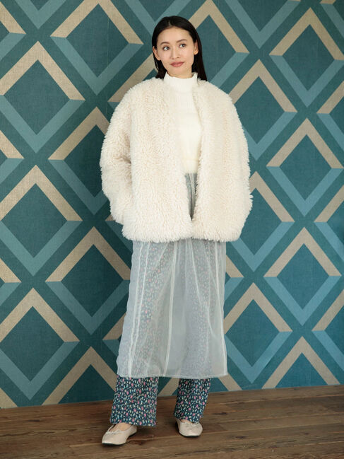 Green Parks「・ELENCARE　DUE　シープファーノーカラーコート」|その他|