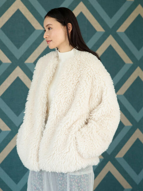 Green Parks「・ELENCARE　DUE　シープファーノーカラーコート」|その他|