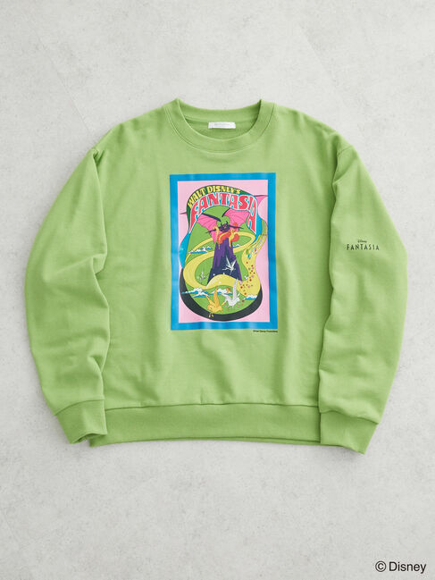 Green Parks「FANTASIA/ポスタープリント裏毛プルオーバー」|Tシャツ・カットソー|