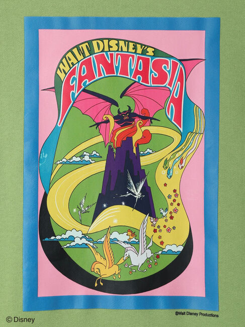 Green Parks「FANTASIA/ポスタープリント裏毛プルオーバー」|Tシャツ・カットソー|