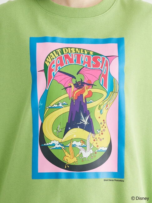 Green Parks「FANTASIA/ポスタープリント裏毛プルオーバー」|Tシャツ・カットソー|