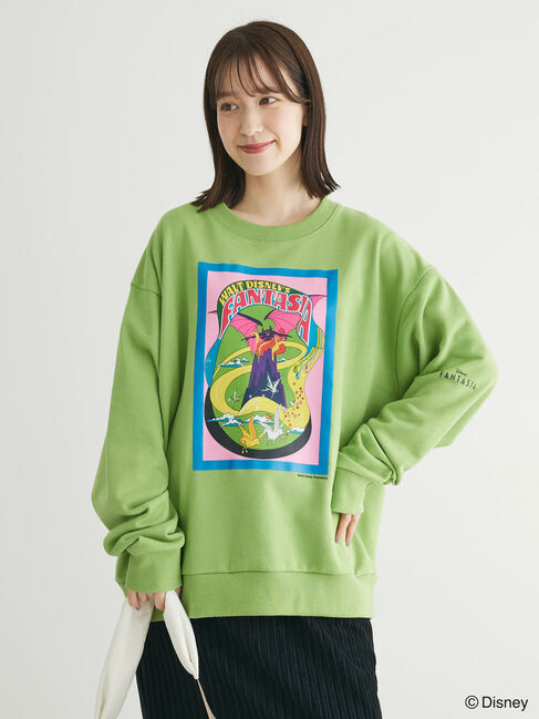 Green Parks「FANTASIA/ポスタープリント裏毛プルオーバー」|Tシャツ・カットソー|