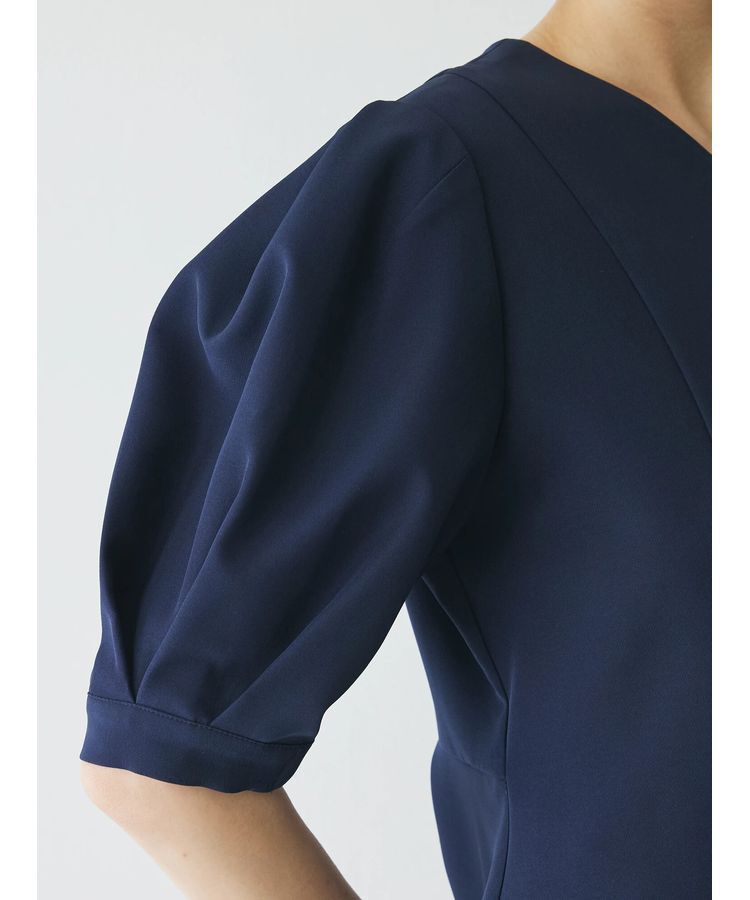 AnriettMusee「パフスリーブペプラムブラウス」|シャツ・ブラウス|