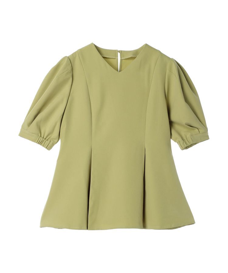 AnriettMusee「パフスリーブペプラムブラウス」|シャツ・ブラウス|