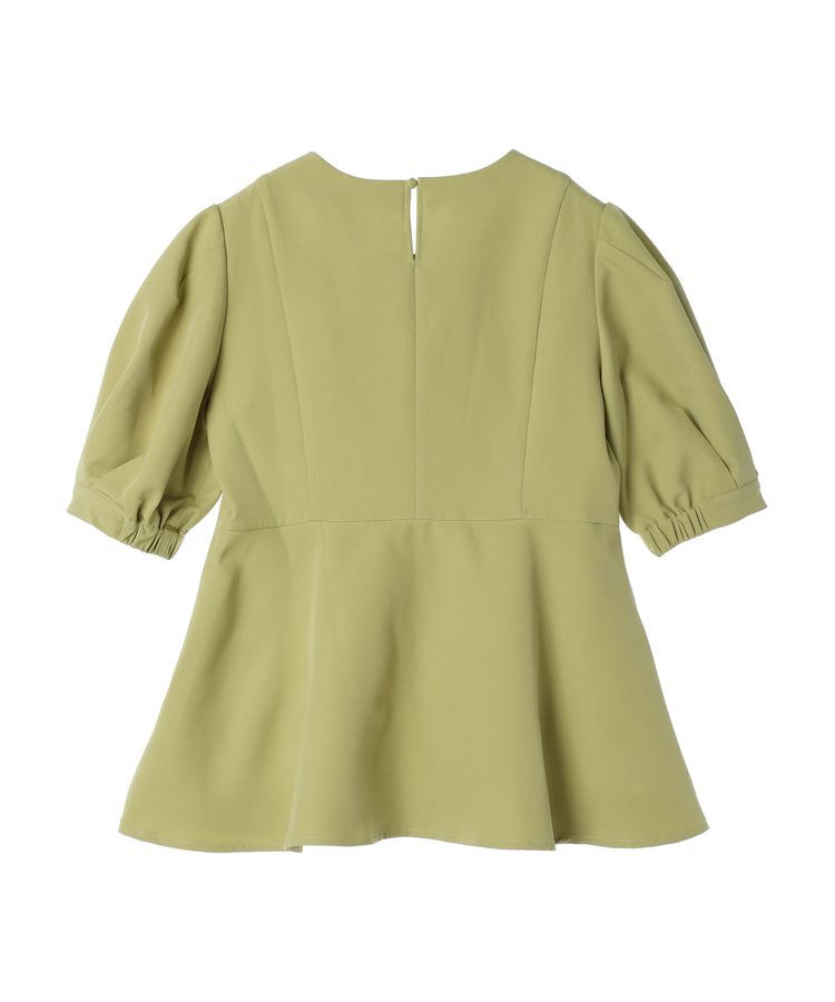 AnriettMusee「パフスリーブペプラムブラウス」|シャツ・ブラウス|