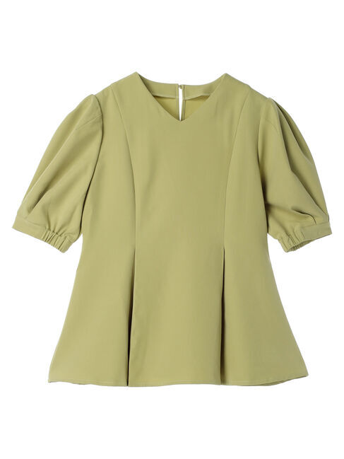 AnriettMusee「パフスリーブペプラムブラウス」|シャツ・ブラウス|