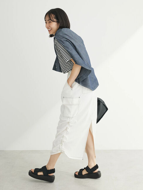 Green Parks「・SUGAR　SPOON　配色stカーゴスカート」|スカート|