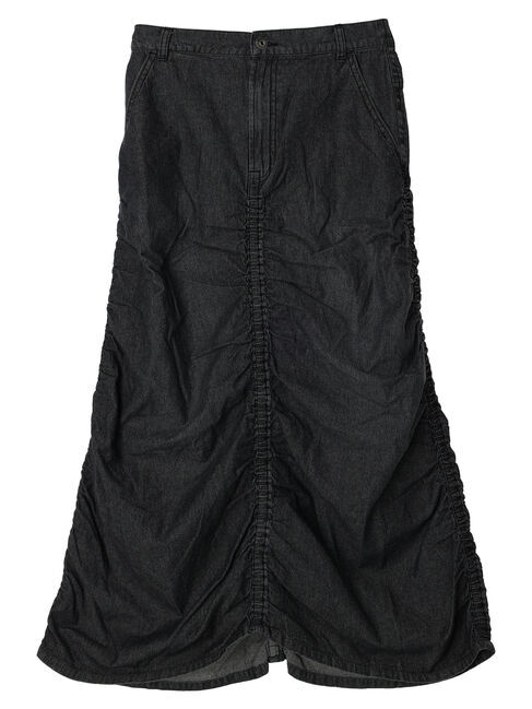 Green Parks「・SUGAR　SPOON　シャーリングデニムスカート」|スカート|