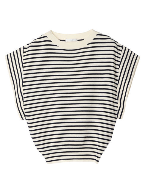 Green Parks「推しニット　フレンチスリーブニットプルオーバー」|ニット・セーター|