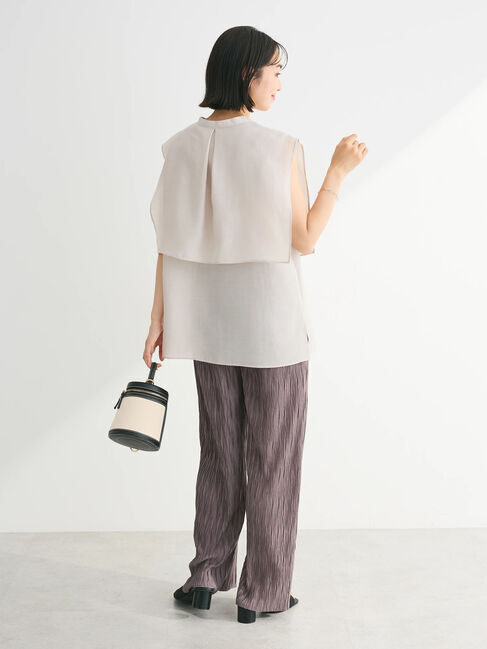 Green Parks「レイヤードノースリーブブラウス」|シャツ・ブラウス|