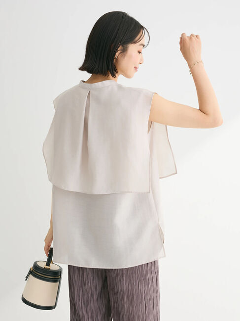 Green Parks「レイヤードノースリーブブラウス」|シャツ・ブラウス|