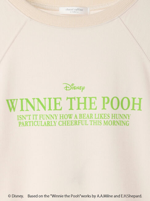 Green Parks「Winnie　the　Pooh/7分袖プルオーバー」|Tシャツ・カットソー|