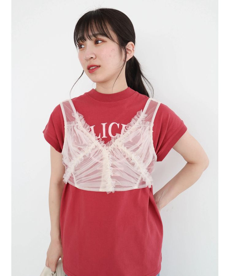 Green Parks「・ELENCARE　DUE　フリルチュールビスチェ」|Tシャツ・カットソー|