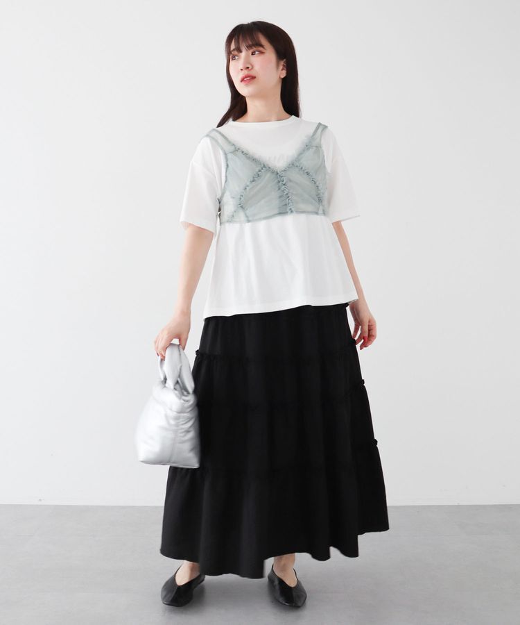 Green Parks「・ELENCARE　DUE　フリルチュールビスチェ」|Tシャツ・カットソー|