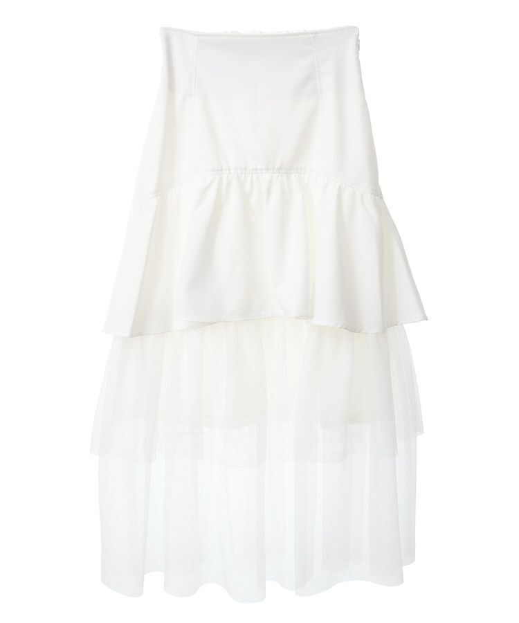 Green Parks「dazzlin ツイルチュールレイヤードスカート」|スカート|