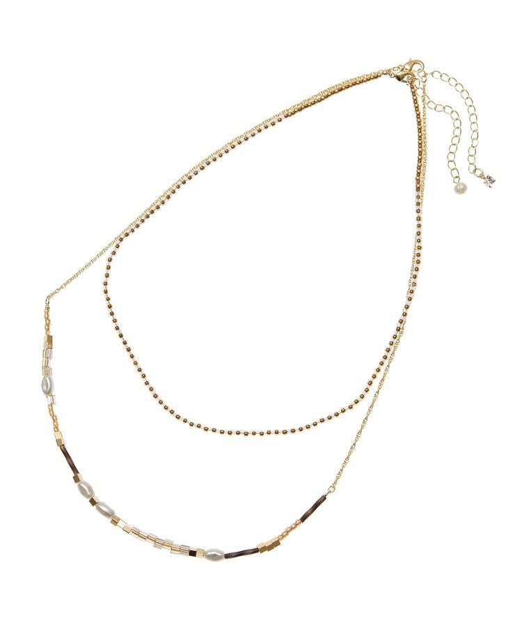 armonia「every walk.2点セットビーズMIXネックレス」|ネックレス|