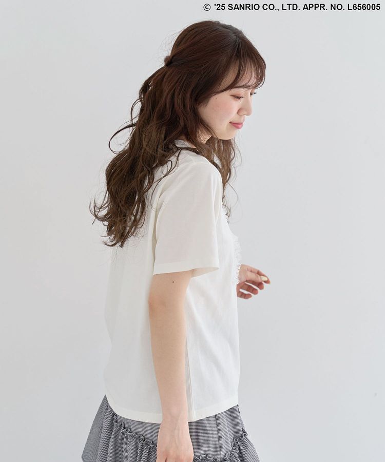 Green Parks「チャーミーキティ/レースリボンプリントTシャツ」|Tシャツ・カットソー|