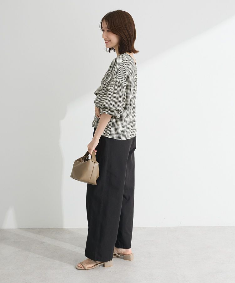 armonia「前後2way袖バルーンギンガムチェックブラウス」|シャツ・ブラウス|