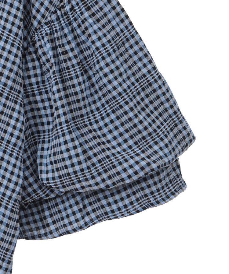 armonia「前後2way袖バルーンギンガムチェックブラウス」|シャツ・ブラウス|