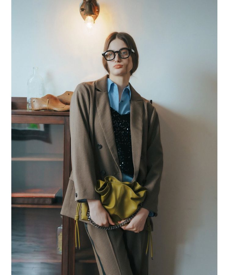 YECCA VECCA「【CLASSY.掲載】2wayチェーンギャザーバッグ」|ハンドバッグ|