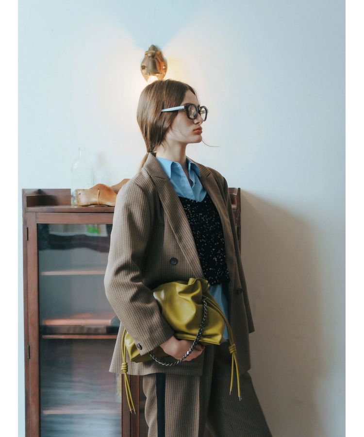 YECCA VECCA「【CLASSY.掲載】2wayチェーンギャザーバッグ」|ハンドバッグ|