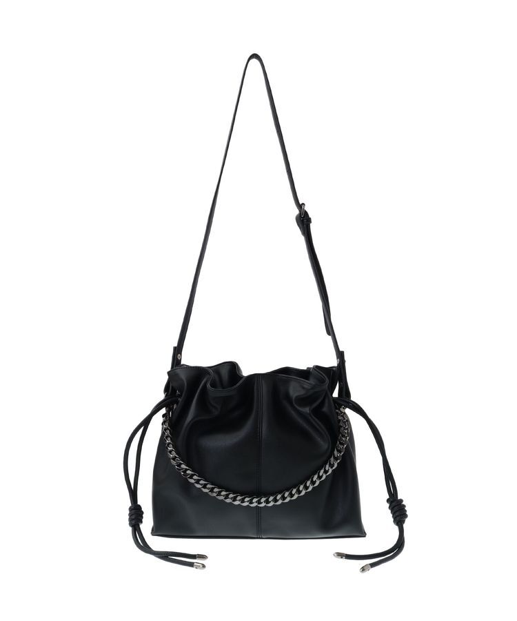 YECCA VECCA「【CLASSY.掲載】2wayチェーンギャザーバッグ」|ハンドバッグ|