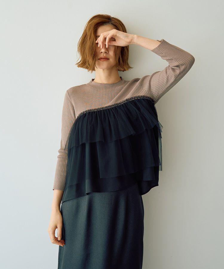 YECCA VECCA「ベアドッキングニット」|ニット・セーター|