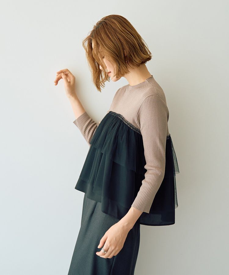 YECCA VECCA「ベアドッキングニット」|ニット・セーター|