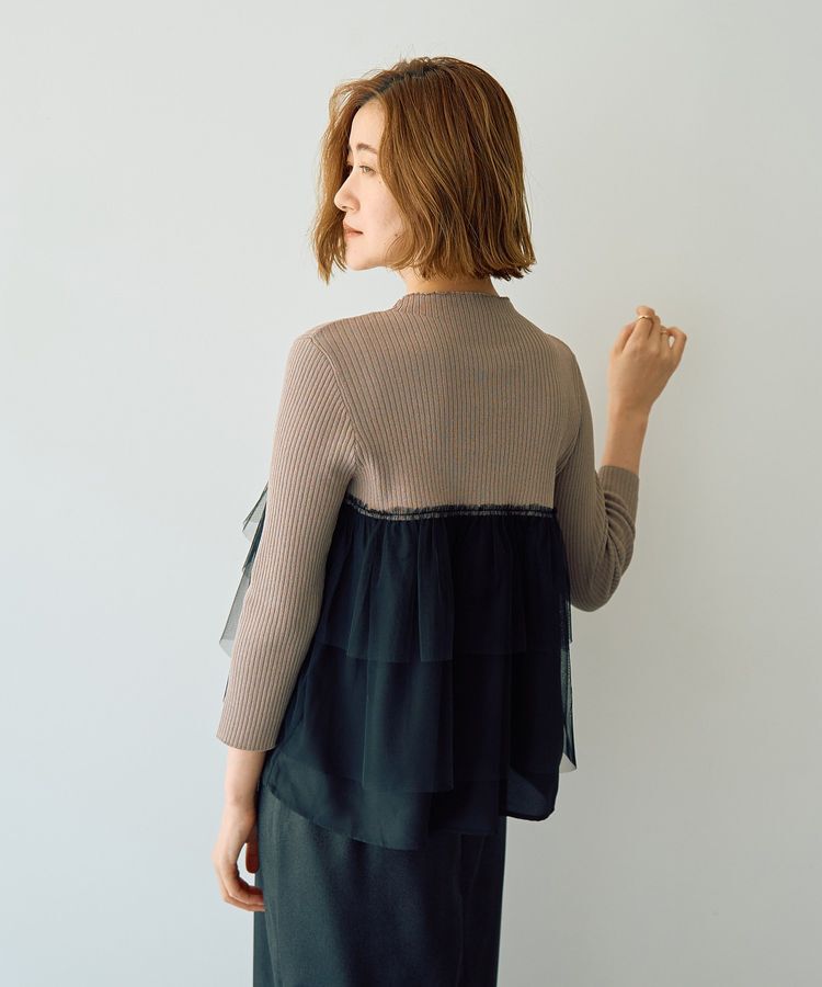 YECCA VECCA「ベアドッキングニット」|ニット・セーター|