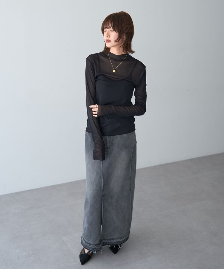 YECCA VECCA「ハイネックシアーインナー」|インナー|