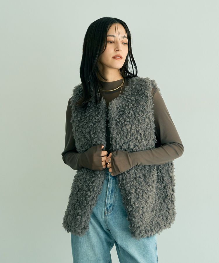 YECCA VECCA「ハイネックシアーインナー」|インナー|