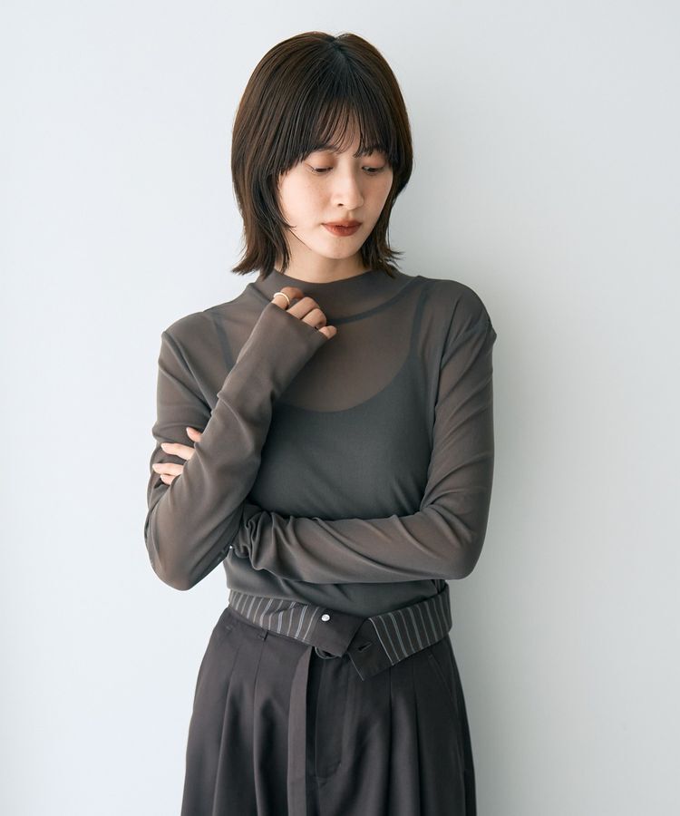 YECCA VECCA「ハイネックシアーインナー」|インナー|