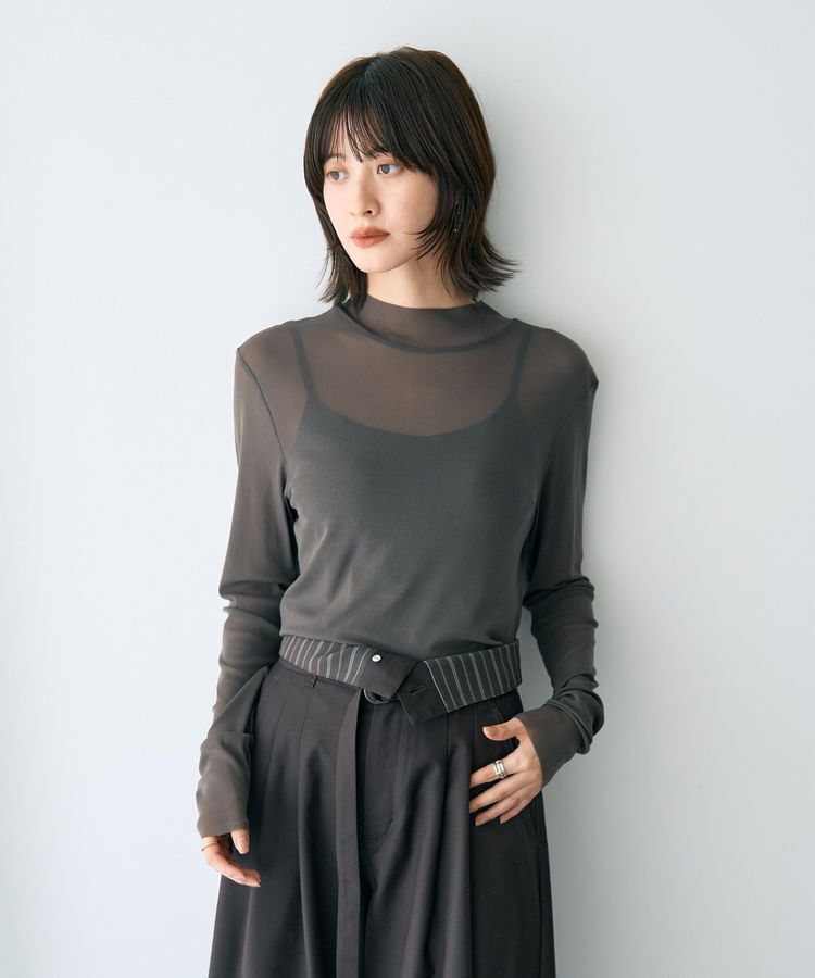YECCA VECCA「ハイネックシアーインナー」|インナー|