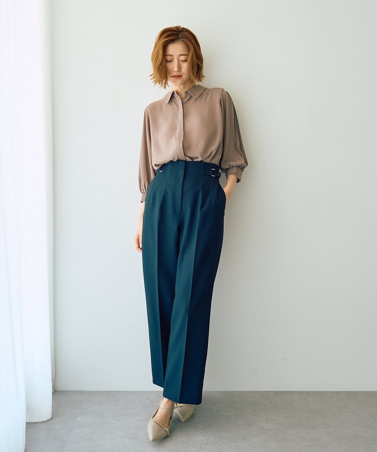 YECCA VECCA「サイドベルテッドパンツ」|その他|