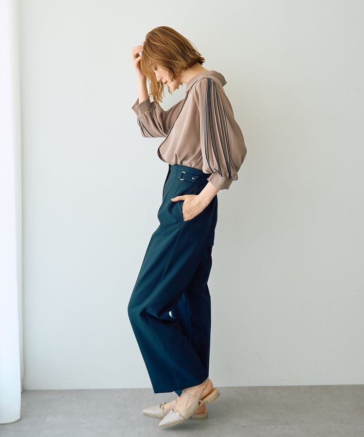 YECCA VECCA「サイドベルテッドパンツ」|その他|