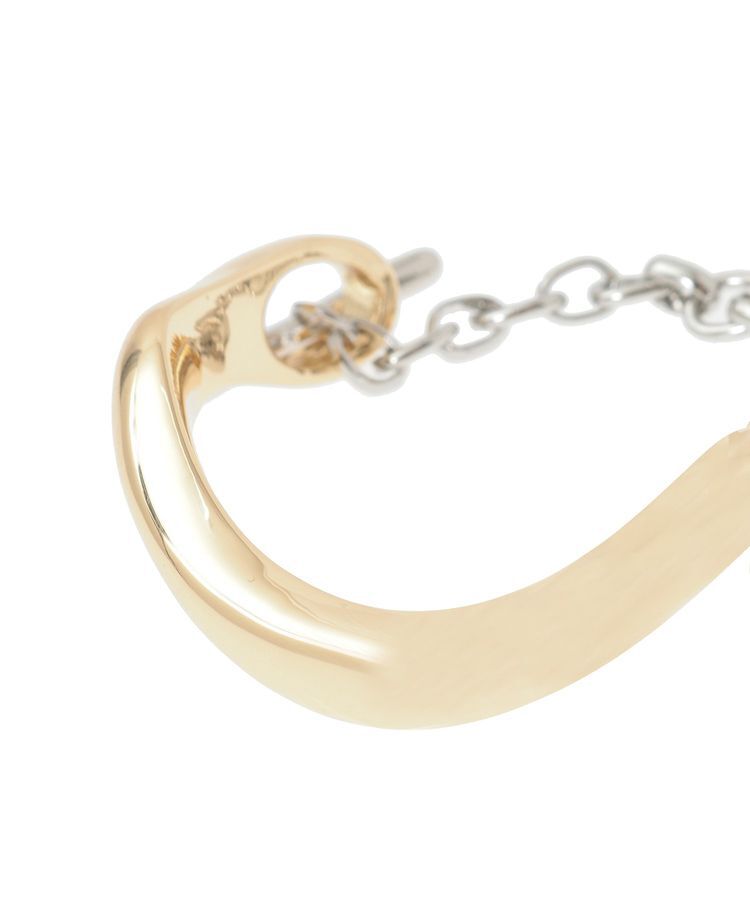 YECCA VECCA「ウェービーハーフバングルブレスレット」|ブレスレット・バングル|