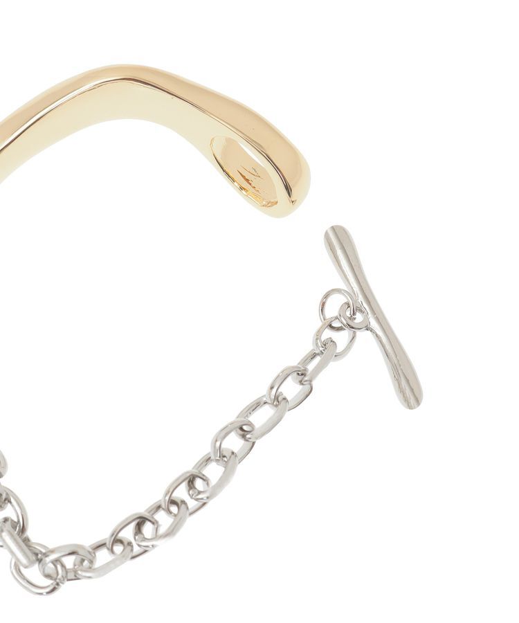 YECCA VECCA「ウェービーハーフバングルブレスレット」|ブレスレット・バングル|